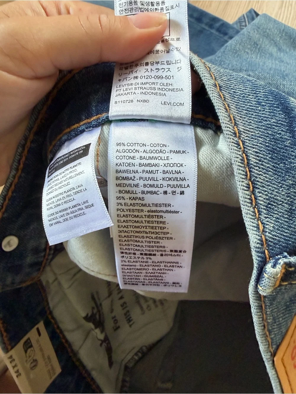 Levi's Men’s Medium Blue Straight Leg Jeans
